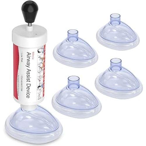 4pcs Effective Airway Assist Device Works for Removing Foreign Material, Portable Assist Kit for Child and Adults - GY Provided Travel & Home Kit