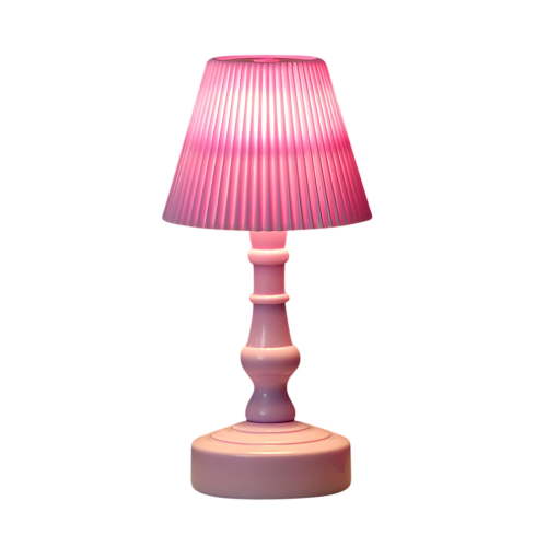 Slhenay Pink Lamp for Girls Bedrooms - Modern Small LED Table Lamp for Bedroom, Bedside Nightstand, Nursery, Cute Kids Lamp Small Adorable 5.5 Inch Kids Desk Lamp