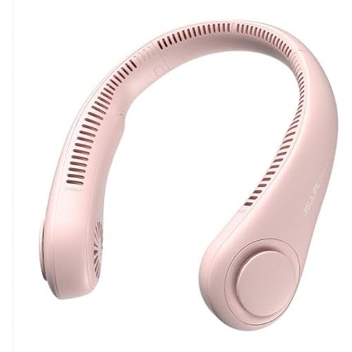 JISULIFE Portable Neck Fan, Hands-Free Bladeless, 5 Speeds, 4000 mAh