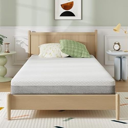 Novilla Full Mattress, 8 Inch Full Size Mattress, Gel Memory Foam Mattresses for Pressure Relief & Reliable Support & Cooling Night Sleep, CertiPUR-US Certified in a Box, White & Grey