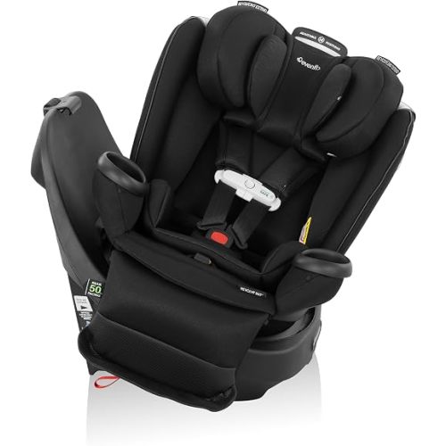 Evenflo Gold Revolve360 Extend All-in-One Rotational Car Seat with SensorSafe - Onyx