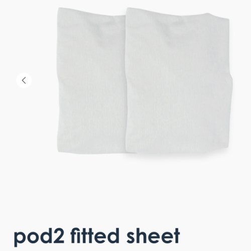 Pod2 Fitted Sheet | White