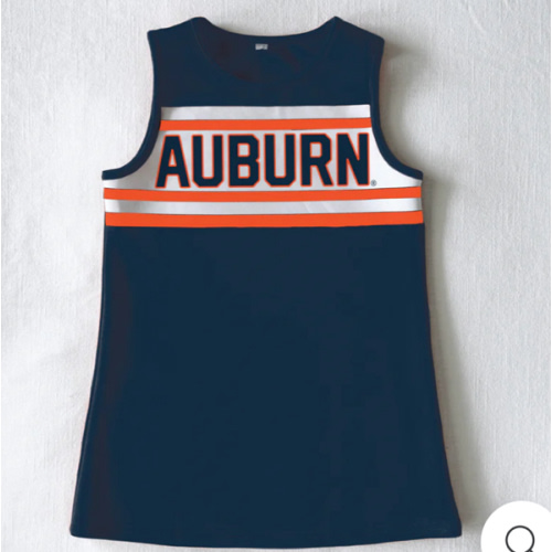 The Auburn University | Navy Striped Cheer Dress – Scarlet & Gold