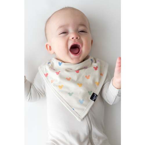Bib in Pastel Mickey Mouse