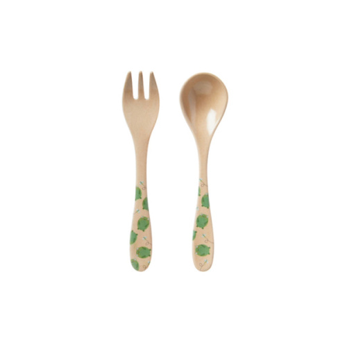 Eco Rice Husk Spoon & Fork Set