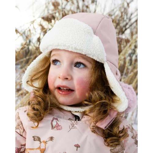 Lined Baby Chapka, Dusty Pink - Deux par Deux | Maisonette