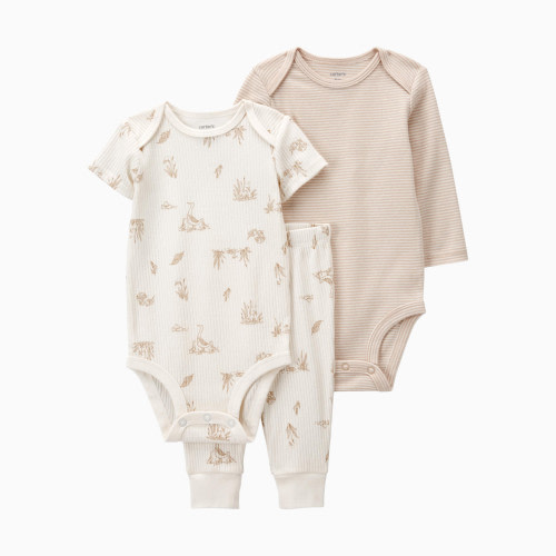 Carter's Baby 3-Piece Little Character Set - Khaki, 3 M