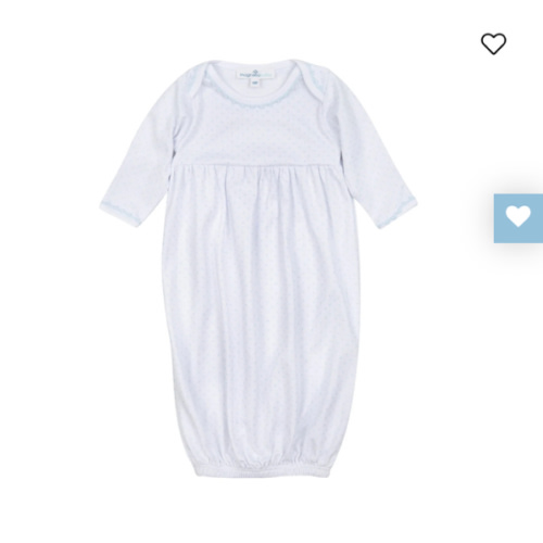 Little Love Gathered Gown - Light Blue – Magnolia Baby