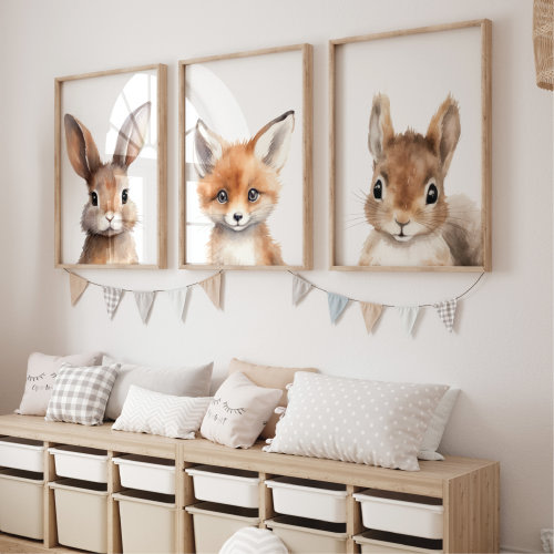 Woodland Nursery Prints, Woodland Nursery Decor, Nursery Wall Art, Nursery Decor, Nursery Prints, Set of 3 Nursery Prints, Woodland Animals
