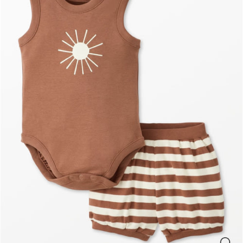 Baby Sleeveless Bodysuit & Bloomers Set