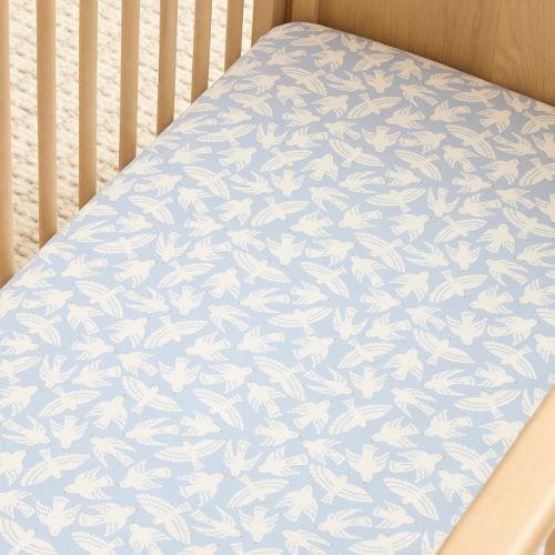 Bird Crib Fitted Sheet