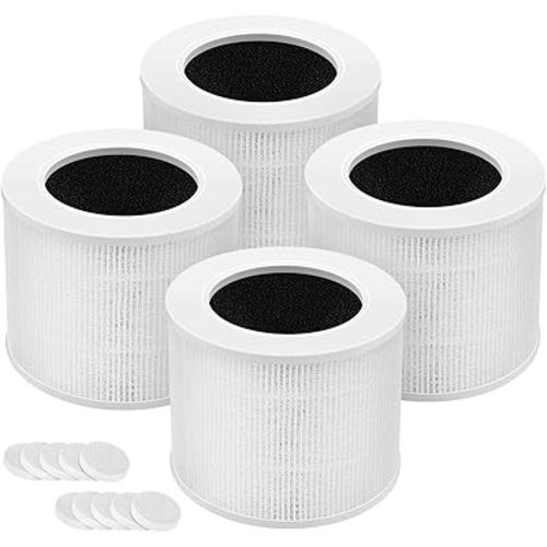 4 Pack Core Mini Replacement Filter for LEVOIT Core Mini-P Air Purifiers, Core Mini-RF Filter Replacement
