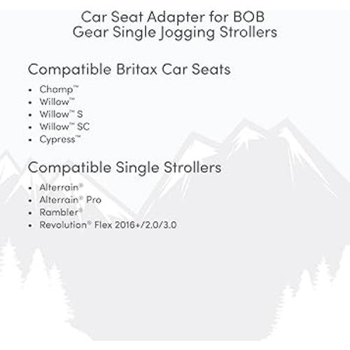BOB Gear® Single Jogging Stroller Adapter for Select Britax® Infant Car Seats with ClickTight®