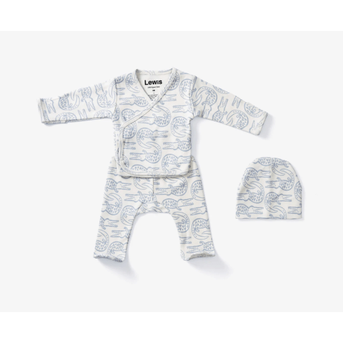 Take Me Home Outfit - Alligator in Bay Blue | Lewis