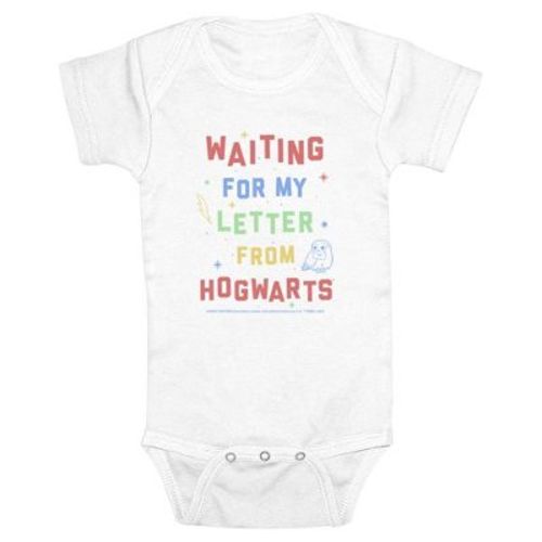 Infant's Harry Potter Hogwarts Letter Bodysuit - White - 6 Months