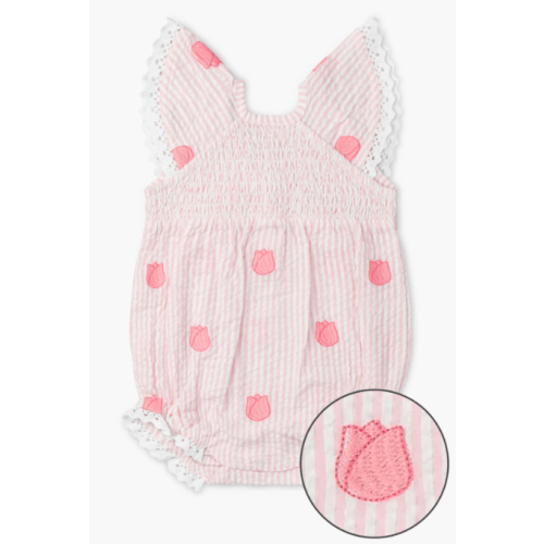 Smocked Bubble Romper - Organic Baby Clothes - Monica + Andy