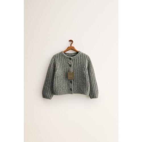 ZARA TIMELESS - CHUNKY KNIT CARDIGAN - Matte green | ZARA United States