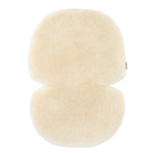BINIBAMBA Milk Color Sheepskin Buggy Liner for Prams