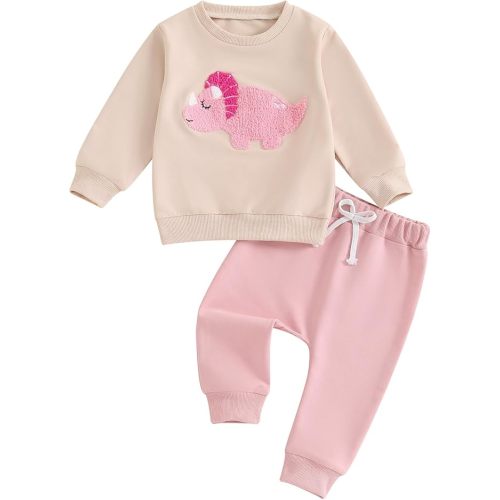 Toddler Baby Girl Fall Clothes Football Outfit Long Sleeve Sweatshirt Pullover Tops Jogger Pant Set