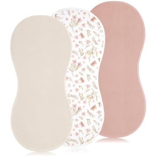 Hahafelt 3 Pcs Baby Changing Pad Liners,Elegant Style,Brown