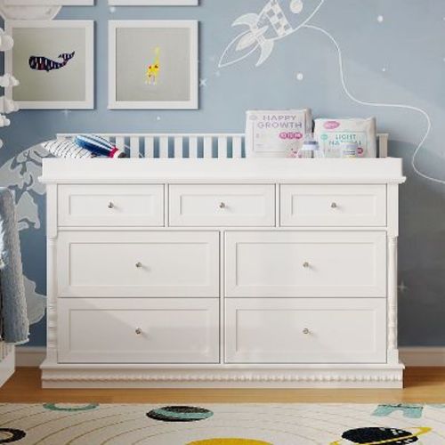 Famapy Versatile Baby Changing Table Dresser: Convertible Design, Spacious Drawers – Grow with Your Little One