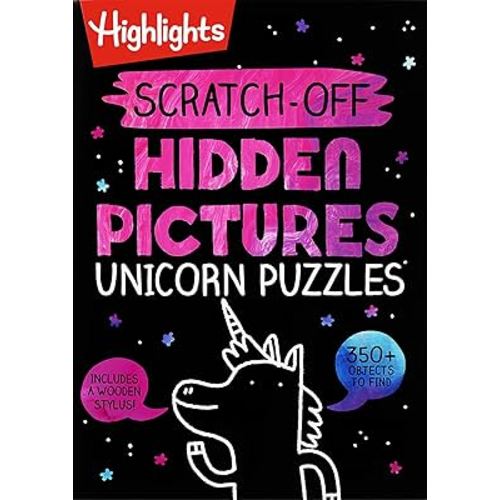 Scratch-Off Hidden Pictures Unicorn Puzzles (Highlights Scratch-Off Activity Books)