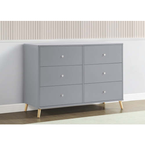 Jordan 6 Drawer Dresser with Interlocking Drawers | Delta Children