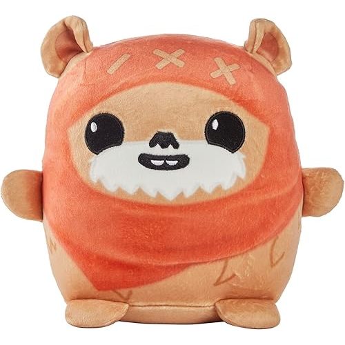 Star Wars Cuutopia 10-inch Ewok Plush, Soft Rounded Pillow Doll, Collectible Gift for Kids & Fans Ages 3 Years Old & Up