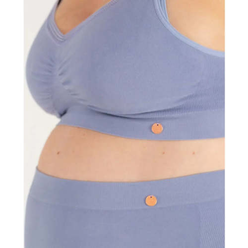 Maternity seamless maxi brief Organic sky blue| Cache Coeur – Cache Cœur US