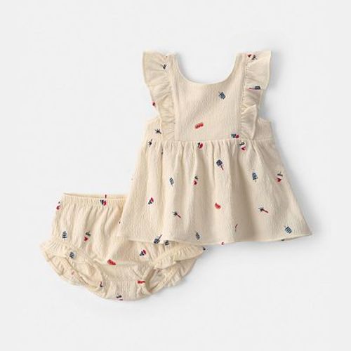 Baby Girl Carter's 2-Piece Fourth of July Top & Short Set