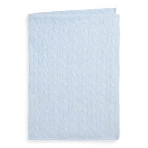 Cashmere Cable Knit Baby Blanket | Over The Moon