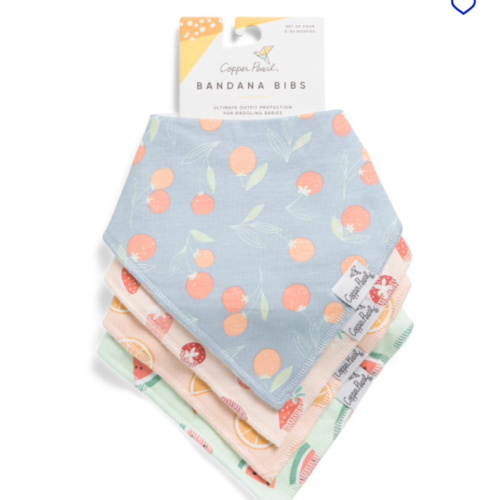4pc Assorted Fruit Bandana Bib Set | Baby Gear & Essentials | Marshalls