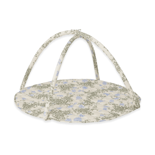 Plumbago satin quilted baby gym, Ø90 cm