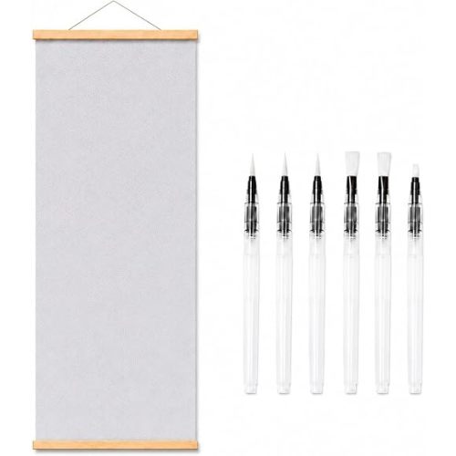 Reusable Water Painting Scroll, Water Writing Scroll with Black Reveal Effect, Water Art Painting Mat for Drawing, Writing & Calligraphy Practice, No Ink or Paint, Reusable Mess-Free Art Activity
