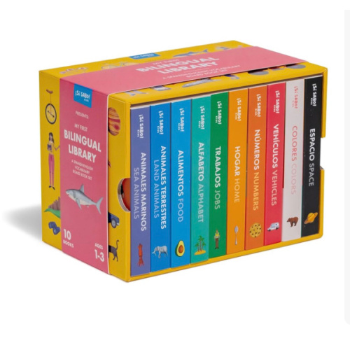 My First Bilingual Library: A Spanish-English Vocabulary Board Book Set of Colors, Numbers, Animals, ABCs, and More (Si Sabo Kids)