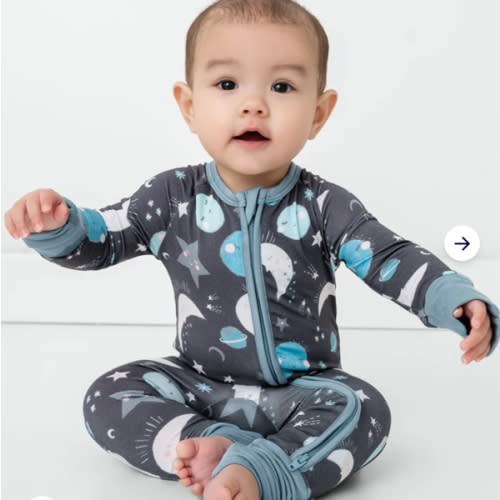 Blue To the Moon & Back Zippy - Little Sleepies