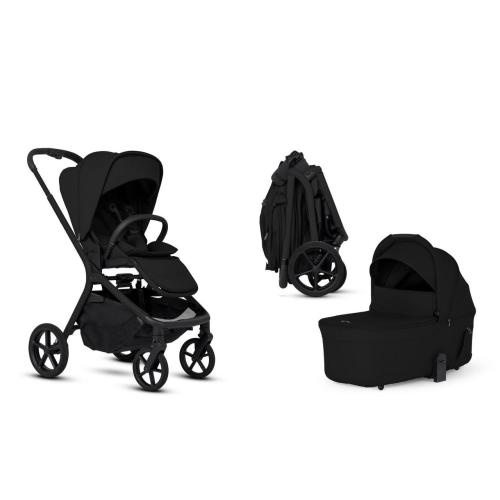 Silver Cross Breez Mid Size Compact Stroller and Bassinet Bundle