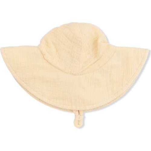 Solid Muslin Italian Straw, Wide Brim Sun Hat - Angel Dear | Maisonette