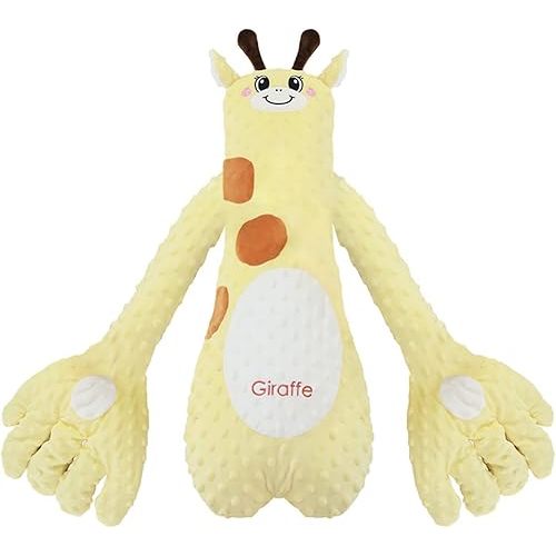 Baby Soothers Toys, Cute Animal Plush Stuffed Doll Toy for Girls Boys, Portable Dinosaur Unicorn Figure Soothing Dolls for Home and Travel (Yellow, OneSize)