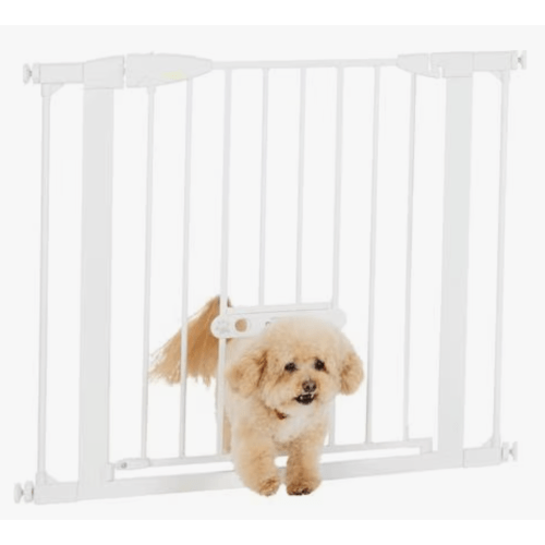 MyPet Wide Walk Through EasyPass Pet Gate, 30" High - White