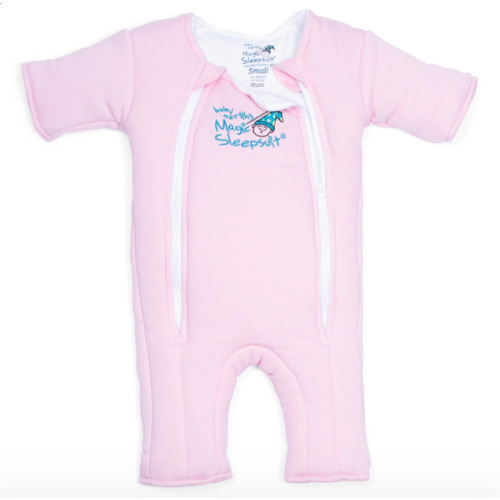Pink Baby Merlin’s Magic Sleepsuit – Cozy 100% Cotton Baby Sleepwear Size Small