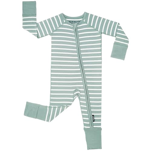 Baby Onesie Pajamas, Viscose from Bamboo, Preemie & Newborn Sleepers | Footie Pajamas, 2-Way Zipper, Sleep & Play Footed PJs, Gender Neutral, Baby Boys & Girls, 0-3, 3-6, 6-12, 12-18, 18-24 Months