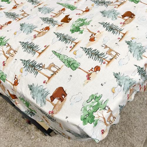 Fitted crib sheet, woodland crib sheet, baby bedding, crib sheets, woodland theme, woodland bedroom