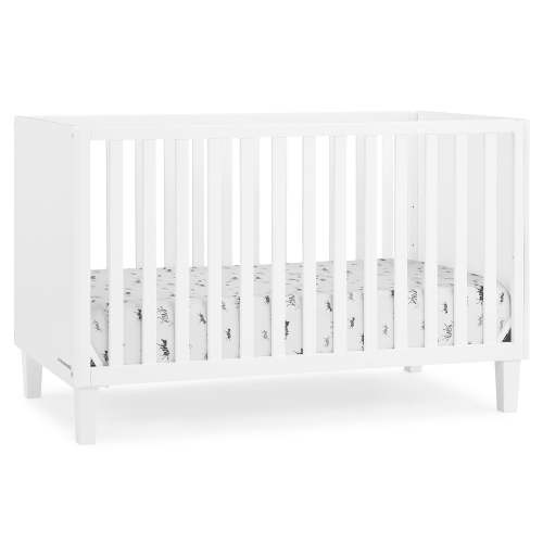 Delta Children Sonny 4-in-1 Convertible Baby Crib, Bianca White