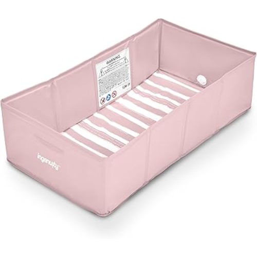 Ingenuity Tuckaway Toddler Folding Tub, Converts Shower to Tub, Folds to Store, Easy to Clean, No Assembly Required, Portable Baby Bathtub for Travel, 12M-5Y