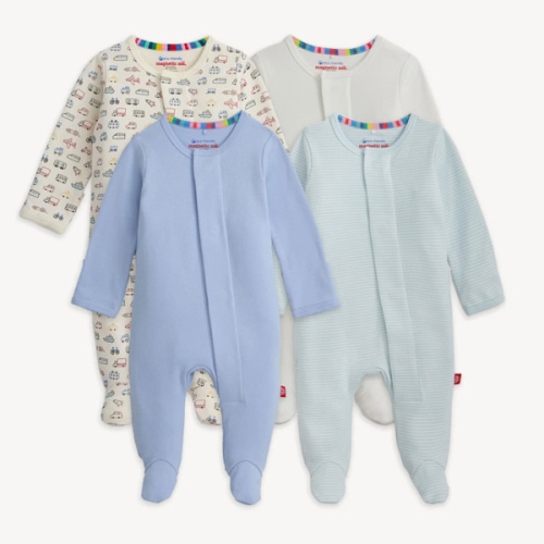 Magnetic 4-Pack Footie (size newborn)