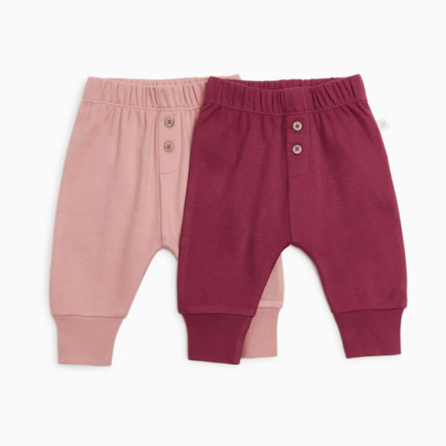 Tiny Kind 2 Pack Pants - Rose Pack, Newborn