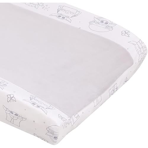 Warner Brothers Harry Potter Magical Moments Grey and White Super Soft Changing Pad Cover