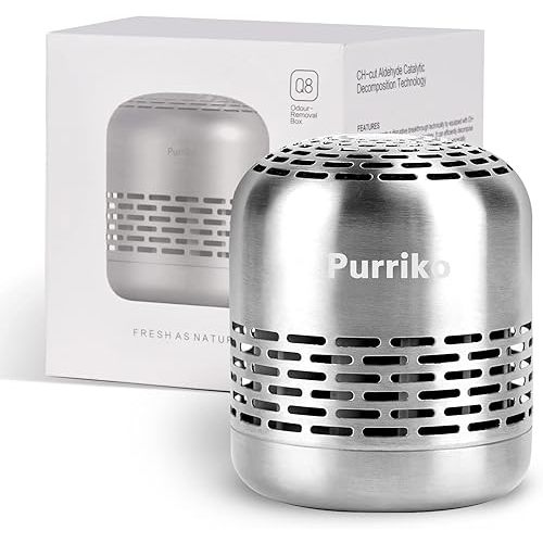 Purriko Refrigerator Deodorizer,Lasts up to 10 Years,Refrigerator Odor Eliminator,Fridge Deodorizer,More Effective Than Baking Soda Bamboo Air Purifying Bags