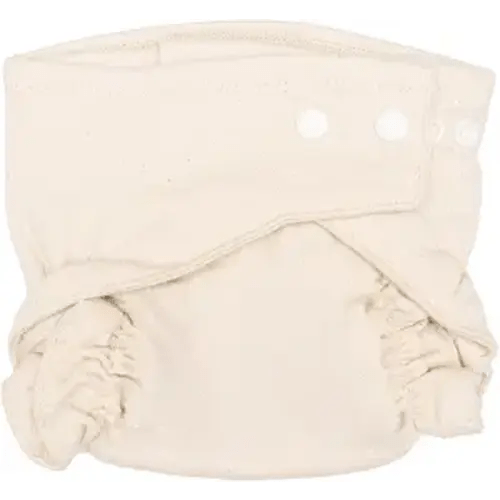 Osocozy Two Sized Fitted Cloth Diaper - Soft, Durable and Absorbent 100% Cotton Birdseye Weave Material. Easy to Use Snap Closures. Size 1 Fits 7-18 lbs - 1 Pack